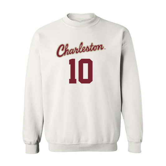 Charleston - NCAA Men's Basketball : Max Green - Sports Shersey Crewneck Sweatshirt-0