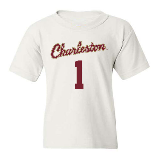 Charleston - NCAA Men's Basketball : Conner Groce - Sports Shersey Youth T-Shirt-0