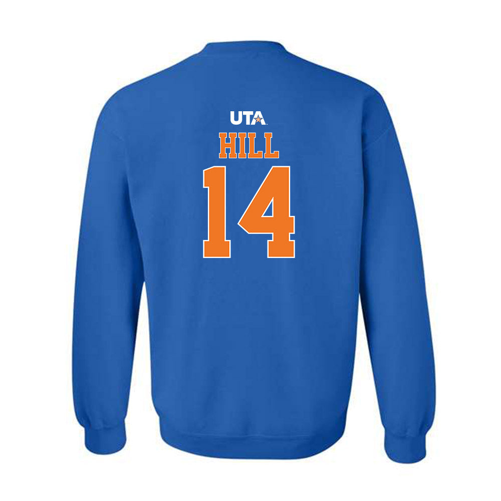 Texas Arlington - NCAA Baseball : Jackson Hill - Sports Shersey Crewneck Sweatshirt-1