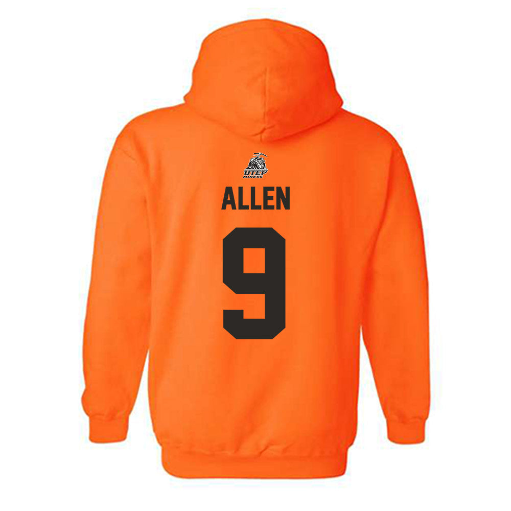 UTEP - NCAA Softball : Ashlynn Allen - Sports Shersey Hooded Sweatshirt-1