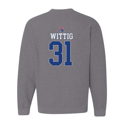 LA Tech - NCAA Baseball : Joey Wittig - Sports Shersey Crewneck Sweatshirt-1
