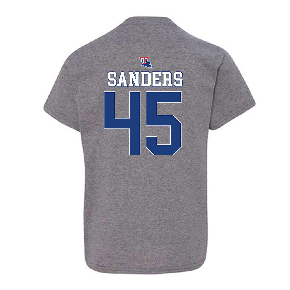 LA Tech - NCAA Baseball : Easton Sanders - Sports Shersey Youth T-Shirt-1