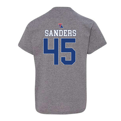 LA Tech - NCAA Baseball : Easton Sanders - Sports Shersey Youth T-Shirt-1