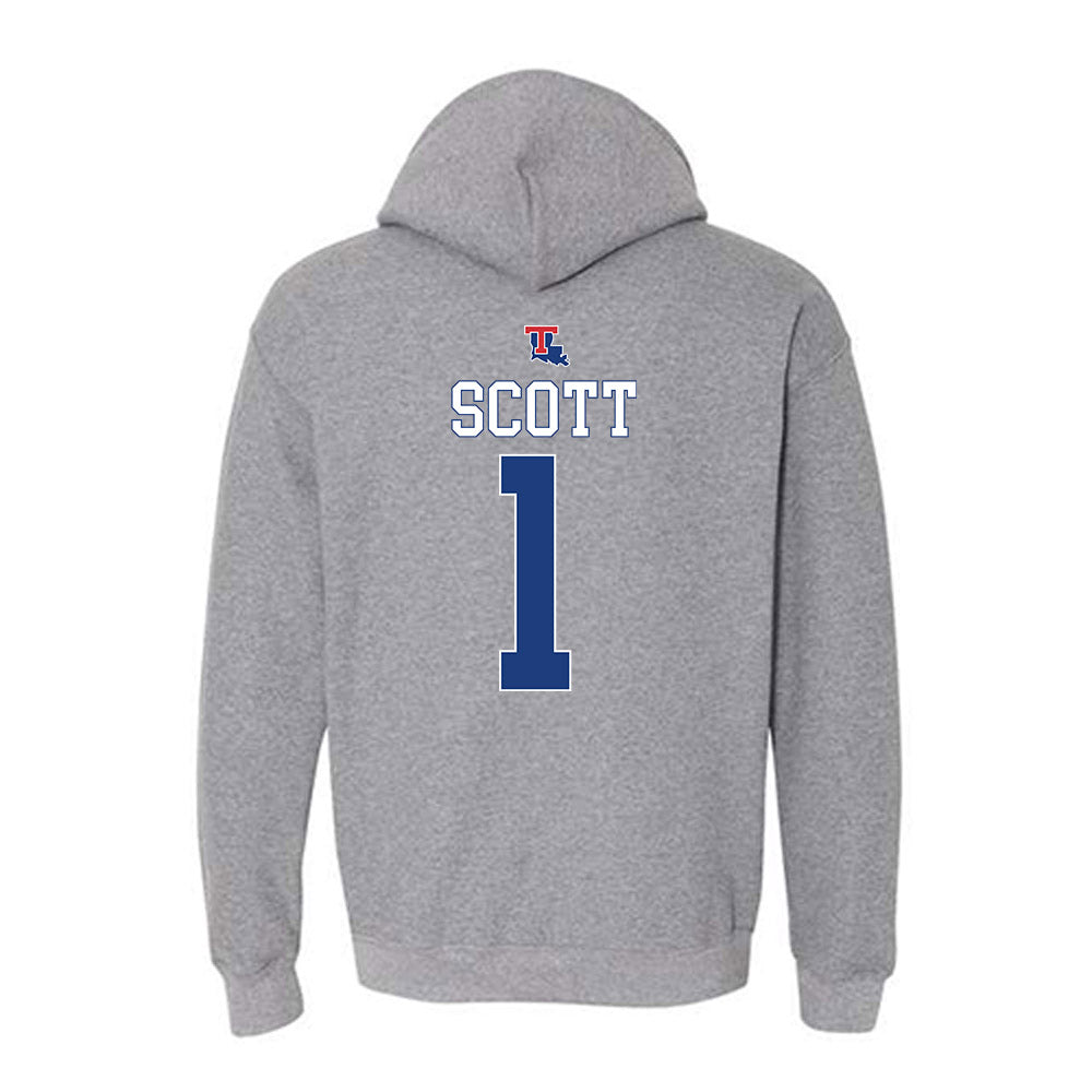 LA Tech - NCAA Baseball : Wesley Scott - Sports Shersey Hooded Sweatshirt-1