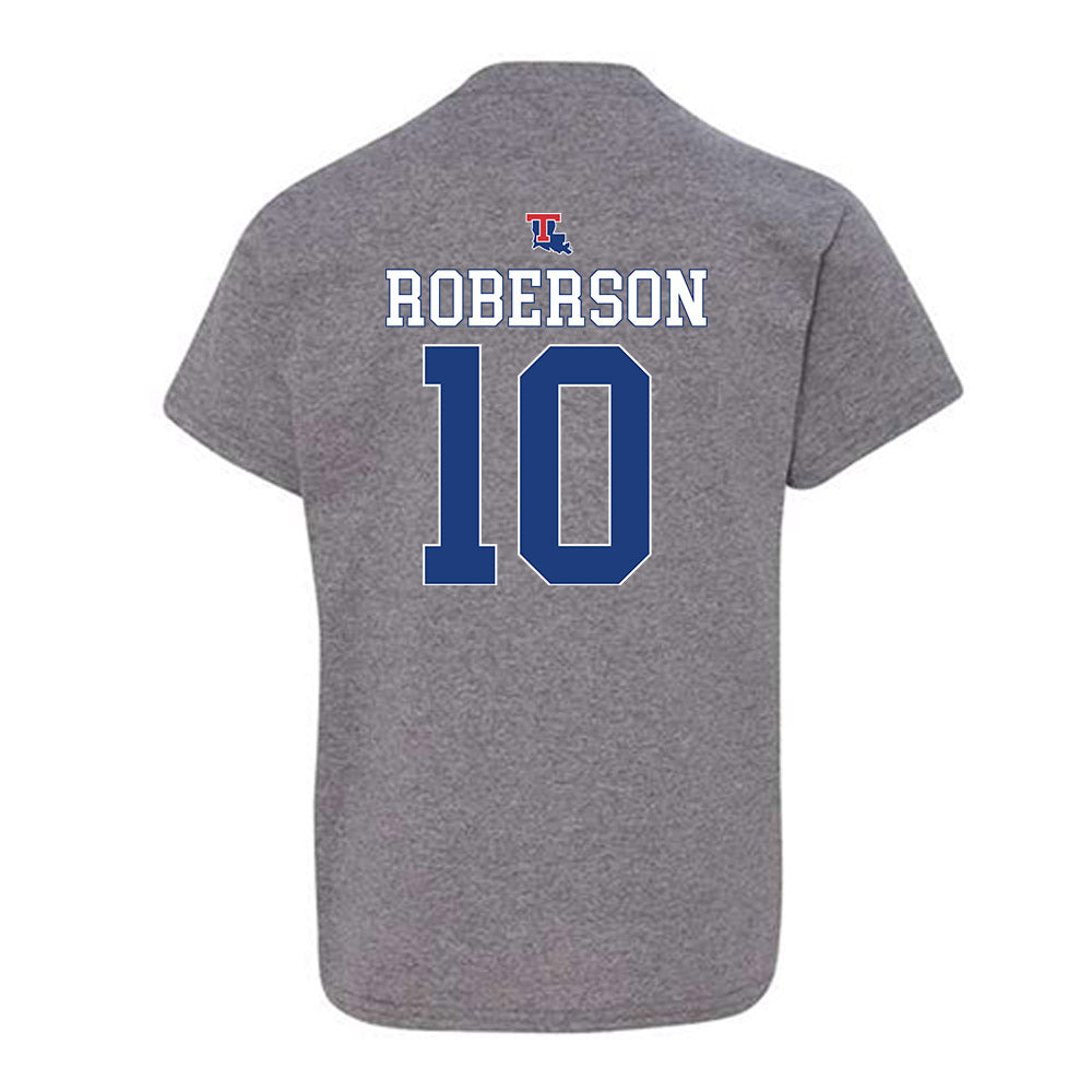 LA Tech - NCAA Baseball : Brooks Roberson - Sports Shersey Youth T-Shirt-1