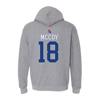LA Tech - NCAA Baseball : Casey McCoy - Sports Shersey Hooded Sweatshirt-1