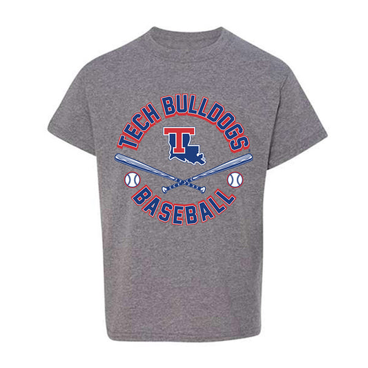 LA Tech - NCAA Baseball : Easton Sanders - Sports Shersey Youth T-Shirt-0