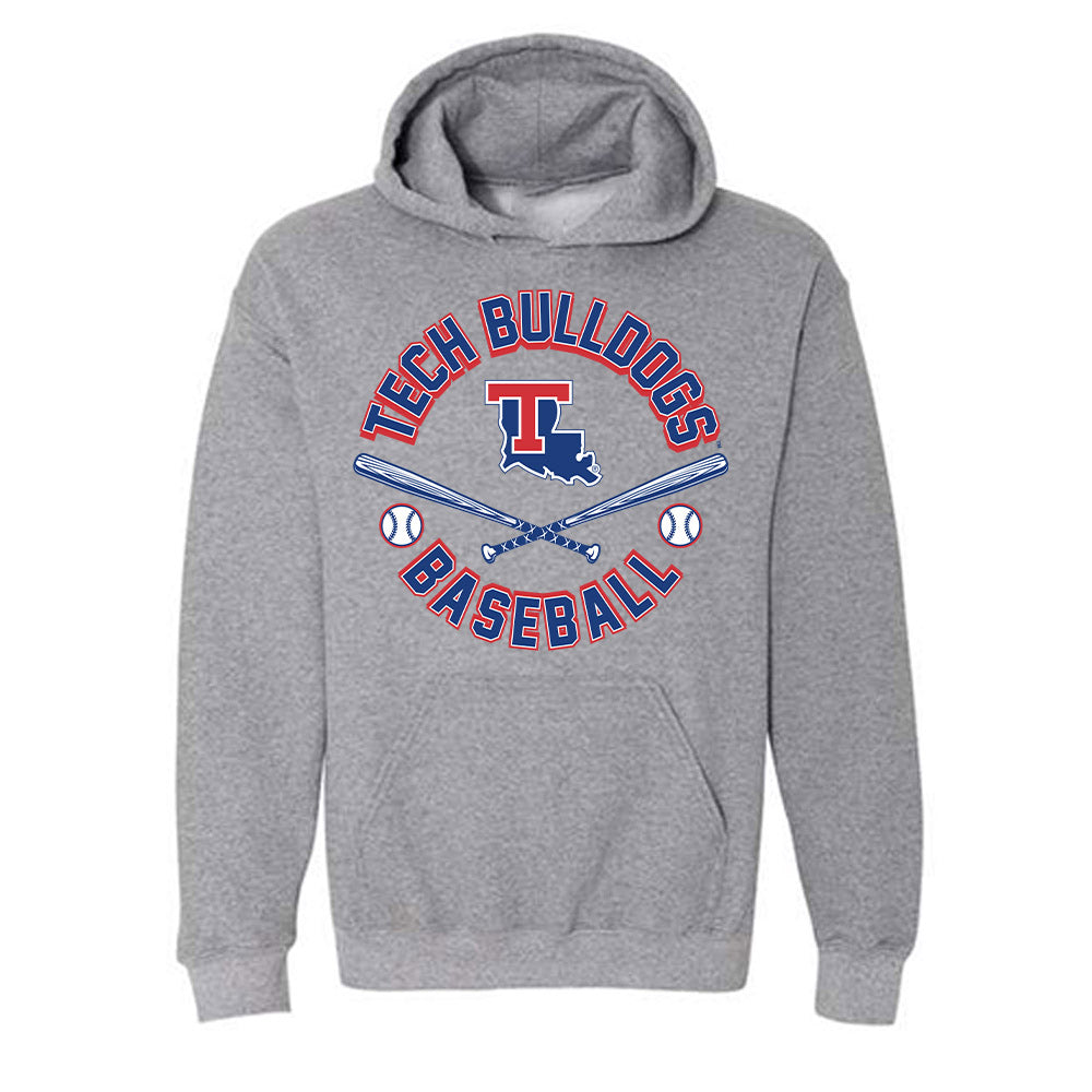 LA Tech - NCAA Baseball : Hudson Hartgrove - Sports Shersey Hooded Sweatshirt-0