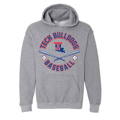 LA Tech - NCAA Baseball : Hudson Hartgrove - Sports Shersey Hooded Sweatshirt-0