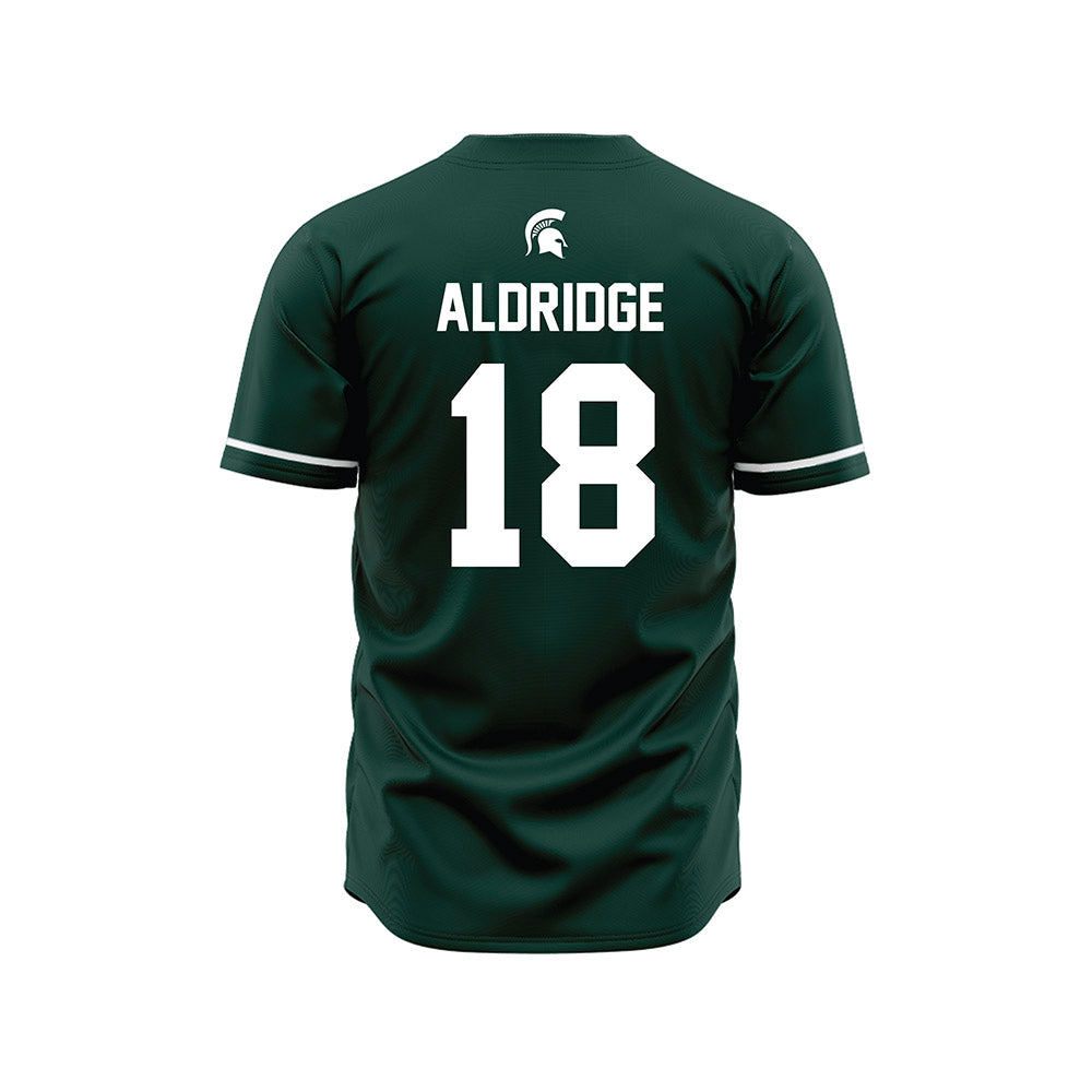 Michigan State - NCAA Baseball : Gunner Aldridge - Green Jersey