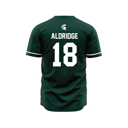Michigan State - NCAA Baseball : Gunner Aldridge - Green Jersey