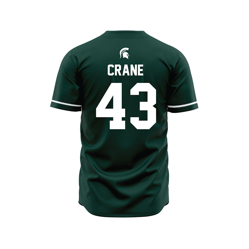 Michigan State - NCAA Baseball : Bobby Crane - Green Jersey-1