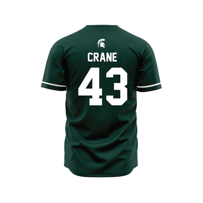 Michigan State - NCAA Baseball : Bobby Crane - Green Jersey-1