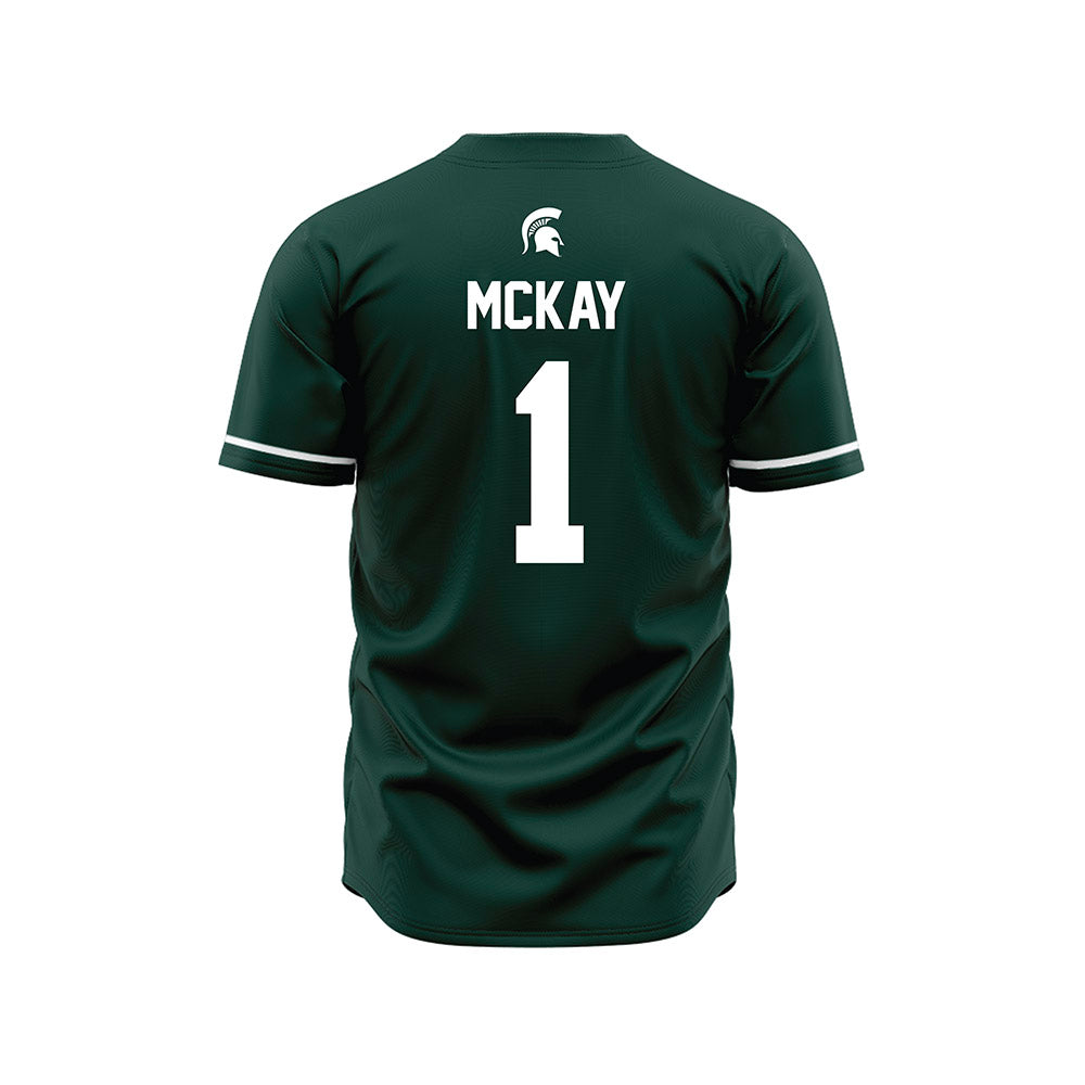 Michigan State - NCAA Baseball : Ryan McKay - Green Jersey-1