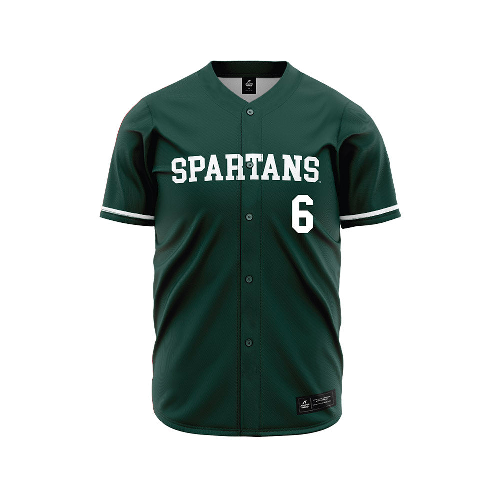 Michigan State - NCAA Baseball : Davis Weeks - Green Jersey-0