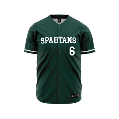 Michigan State - NCAA Baseball : Davis Weeks - Green Jersey-0