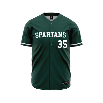 Michigan State - NCAA Baseball : Randy Seymour - Green Jersey-0