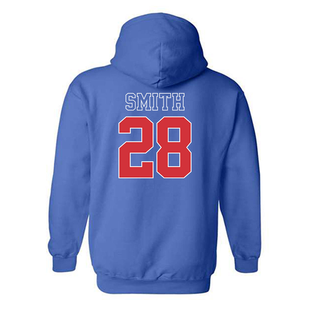 LA Tech - NCAA Football : Jeremiah Smith - Sports Shersey Hooded Sweatshirt-1