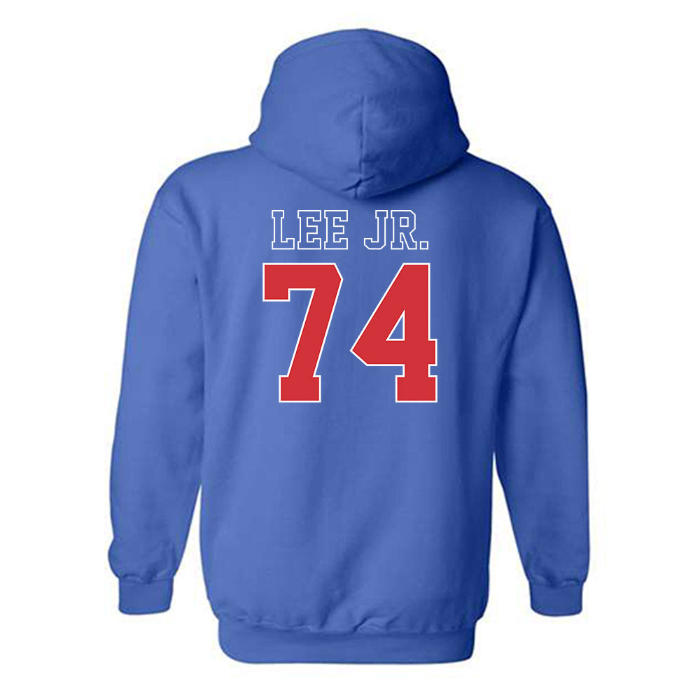 LA Tech - NCAA Football : Jamon Lee Jr. - Sports Shersey Hooded Sweatshirt-1