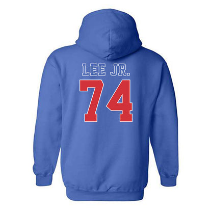 LA Tech - NCAA Football : Jamon Lee Jr. - Sports Shersey Hooded Sweatshirt-1