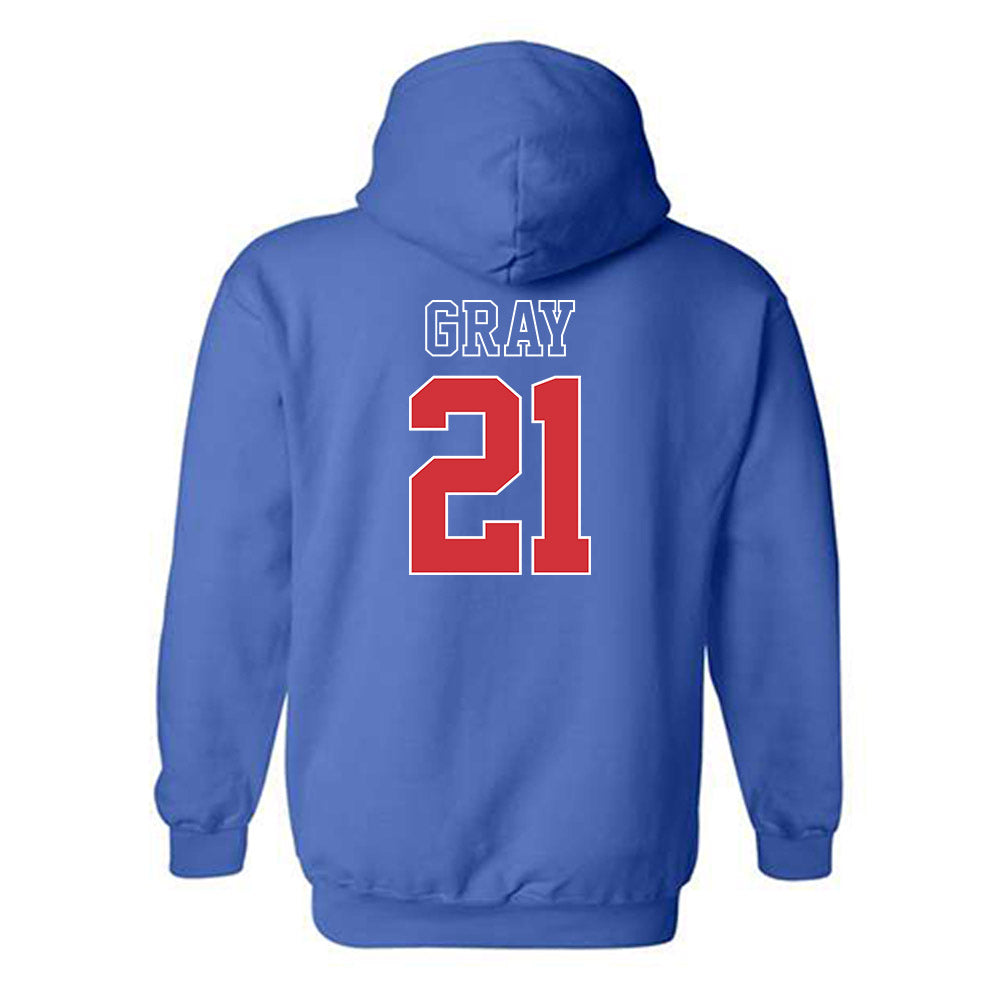 LA Tech - NCAA Women's Soccer : Maddie Gray - Sports Shersey Hooded Sweatshirt-1