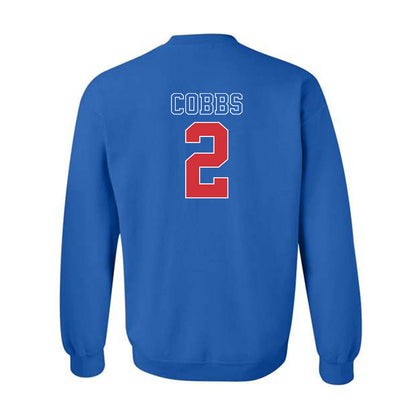LA Tech - NCAA Football : Josh Cobbs - Sports Shersey Crewneck Sweatshirt-1