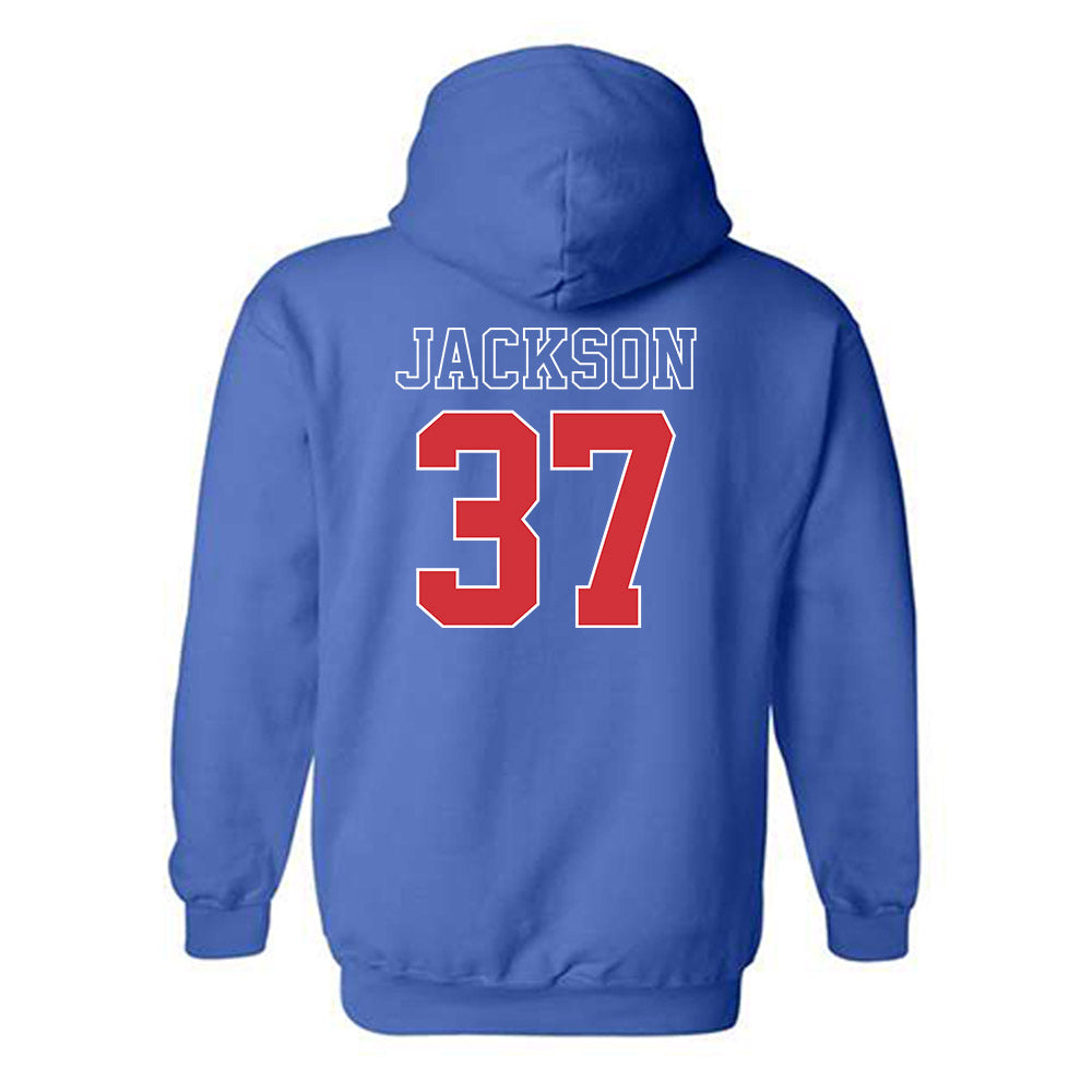 LA Tech - NCAA Football : Zachary Jackson - Sports Shersey Hooded Sweatshirt-1