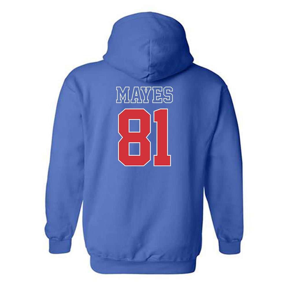 LA Tech - NCAA Football : Will Mayes - Sports Shersey Hooded Sweatshirt-1