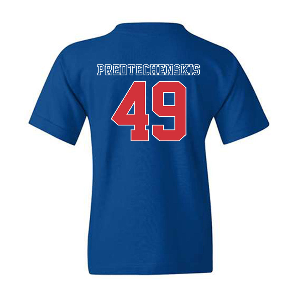 LA Tech - NCAA Football : James Predtechenskis - Sports Shersey Youth T-Shirt-1