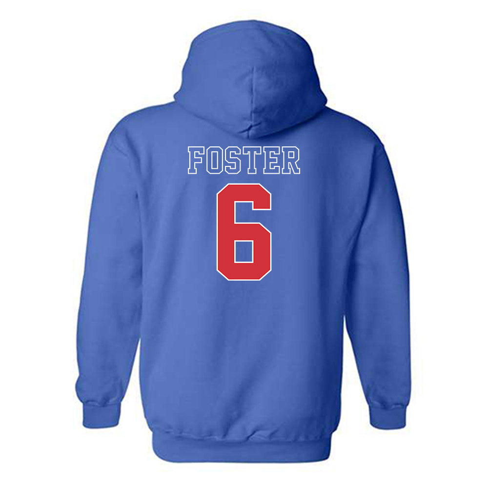 LA Tech - NCAA Football : Jakari Foster - Sports Shersey Hooded Sweatshirt-1