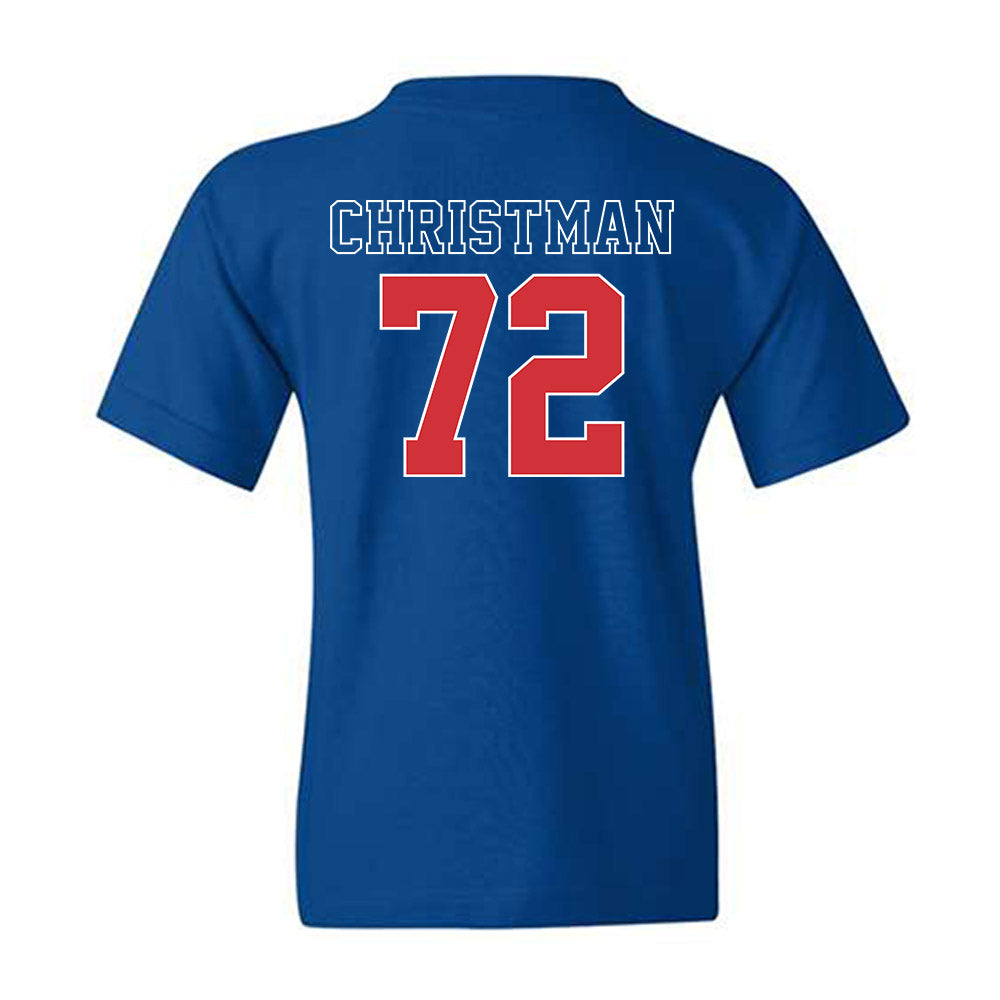 LA Tech - NCAA Football : Hayden Christman - Sports Shersey Youth T-Shirt-1