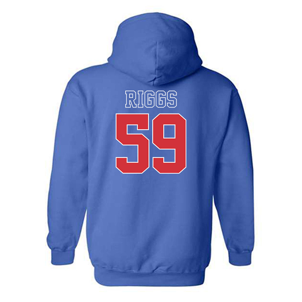 LA Tech - NCAA Football : Jake Riggs - Sports Shersey Hooded Sweatshirt-1