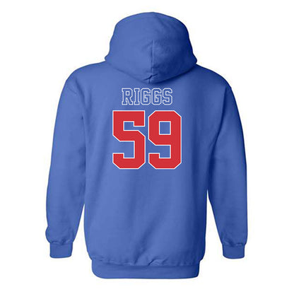 LA Tech - NCAA Football : Jake Riggs - Sports Shersey Hooded Sweatshirt-1