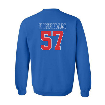 LA Tech - NCAA Football : Tadan Bingham - Sports Shersey Crewneck Sweatshirt-1