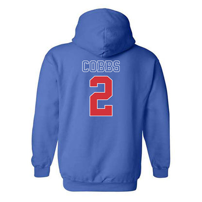 LA Tech - NCAA Football : Josh Cobbs - Sports Shersey Hooded Sweatshirt-1