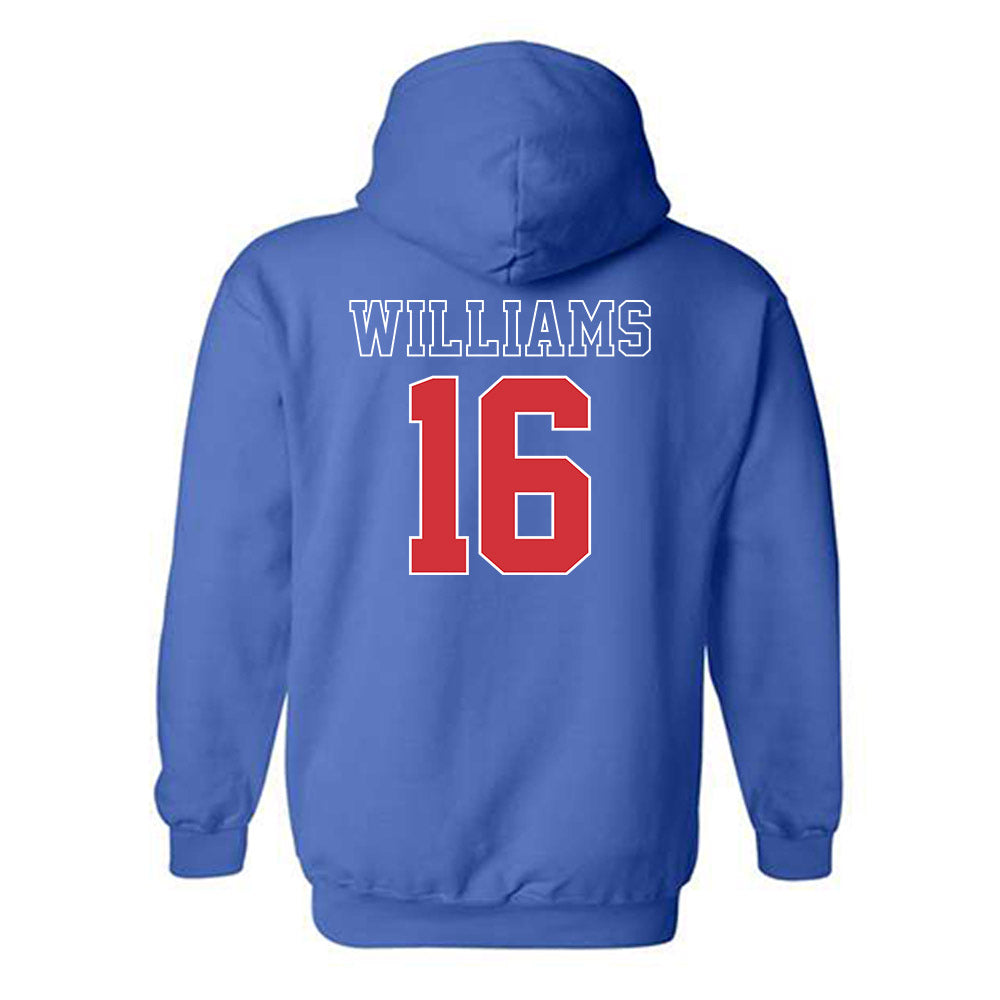 LA Tech - NCAA Women's Volleyball : Charlize Williams - Sports Shersey Hooded Sweatshirt-1