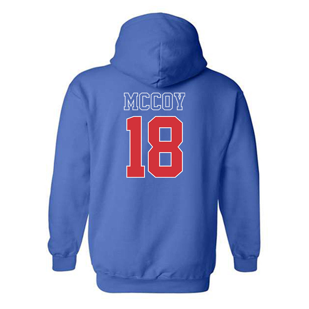 LA Tech - NCAA Baseball : Casey McCoy - Sports Shersey Hooded Sweatshirt-1