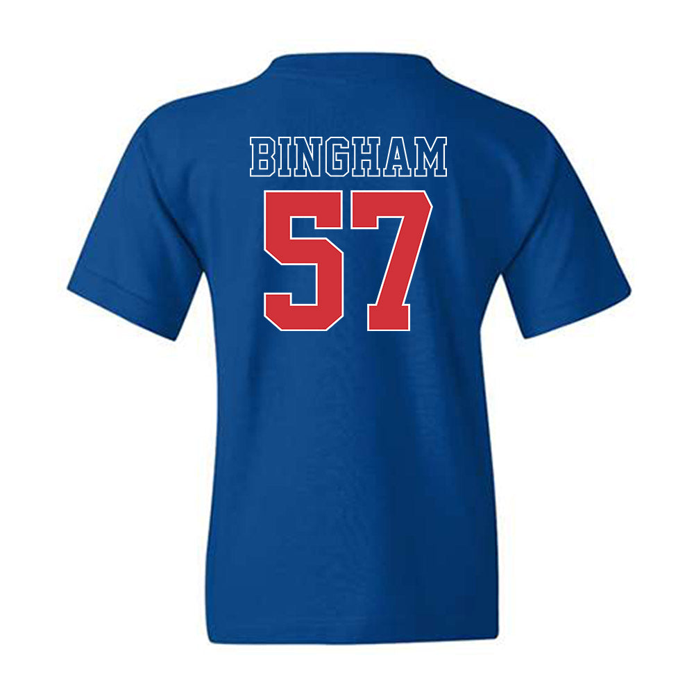 LA Tech - NCAA Football : Tadan Bingham - Sports Shersey Youth T-Shirt-1