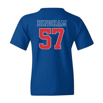 LA Tech - NCAA Football : Tadan Bingham - Sports Shersey Youth T-Shirt-1