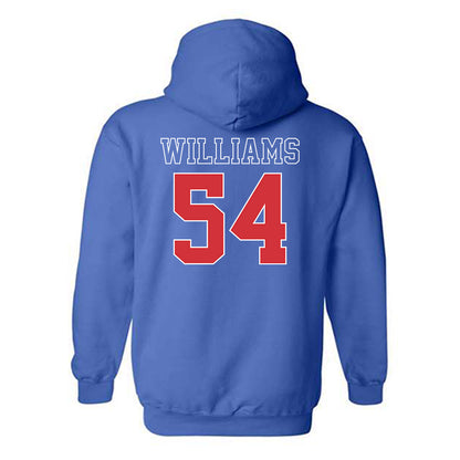 LA Tech - NCAA Football : Justice Williams - Sports Shersey Hooded Sweatshirt-1