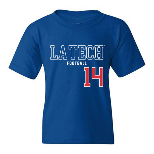 LA Tech - NCAA Football : Damien Richard II - Sports Shersey Youth T-Shirt-0
