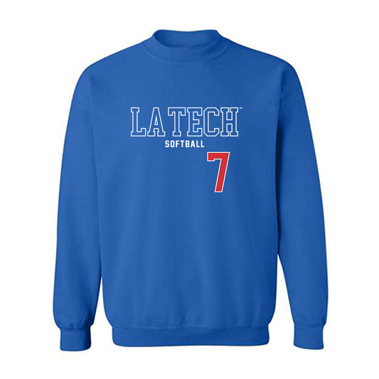 LA Tech - NCAA Softball : Ruby Fidge - Sports Shersey Crewneck Sweatshirt-0
