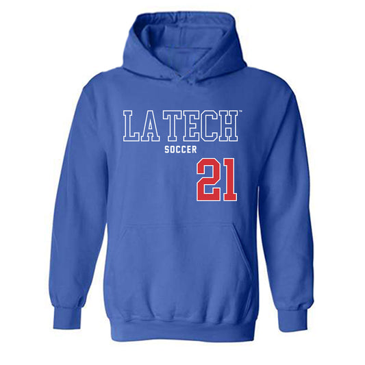 LA Tech - NCAA Women's Soccer : Maddie Gray - Sports Shersey Hooded Sweatshirt-0