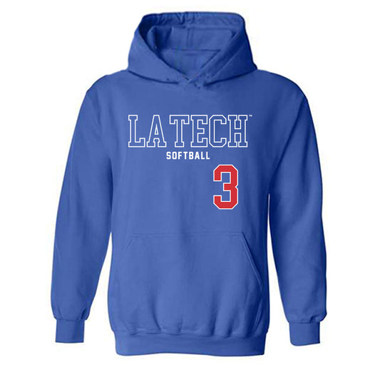 LA Tech - NCAA Softball : Cali Bennett - Sports Shersey Hooded Sweatshirt-0