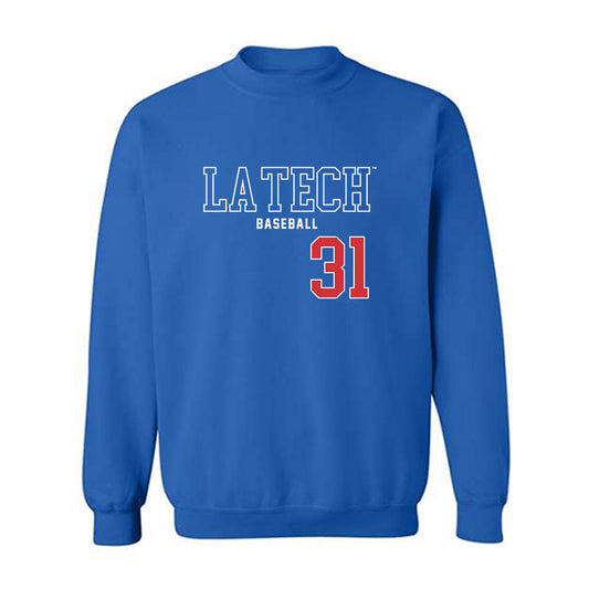 LA Tech - NCAA Baseball : Joey Wittig - Sports Shersey Crewneck Sweatshirt-0