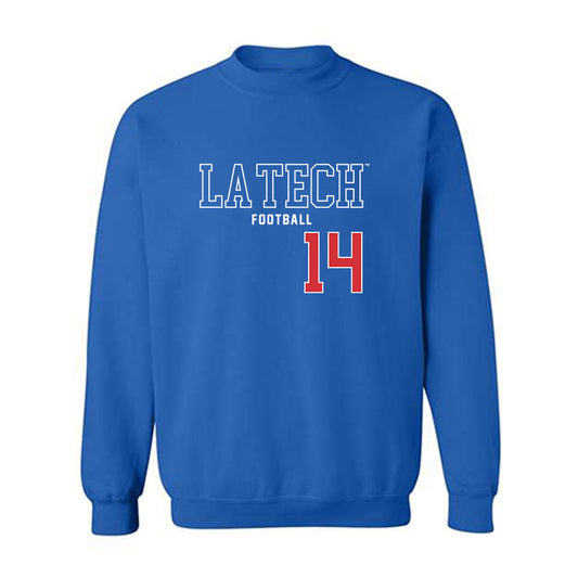 LA Tech - NCAA Football : Jordan Mcrae - Sports Shersey Crewneck Sweatshirt-0