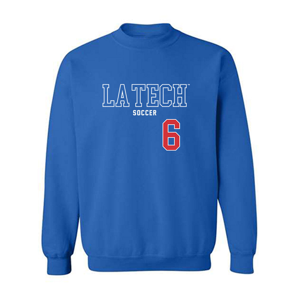 LA Tech - NCAA Women's Soccer : Charlotte Woodward - Sports Shersey Crewneck Sweatshirt-0