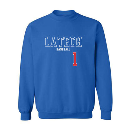 LA Tech - NCAA Baseball : Wesley Scott - Sports Shersey Crewneck Sweatshirt-0