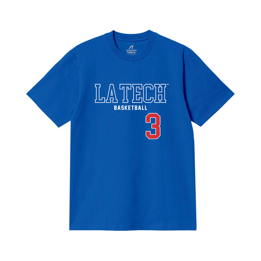 LA Tech - NCAA Men's Basketball : James Sanderson - Sports Shersey T-Shirt-0
