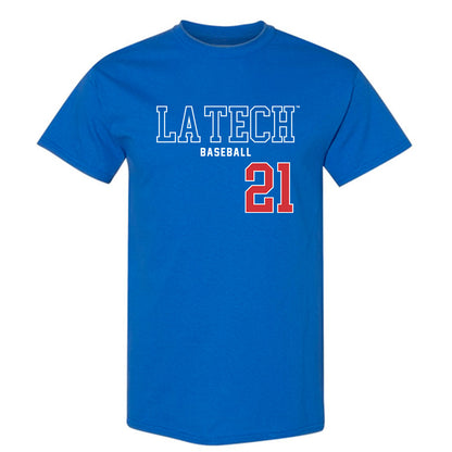 LA Tech - NCAA Baseball : Hudson Hartgrove - Sports Shersey T-Shirt-0